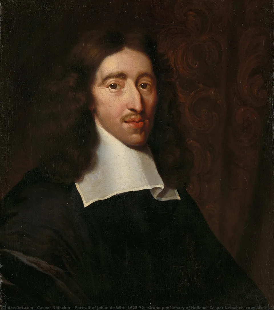 Portrait Of Johan De Witt (1625-72), Grand Pensionary Of Holland, Caspar Netscher (copy After), 1660 - 1700 — Каспар Нетшер