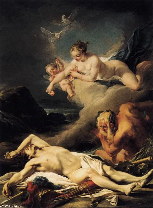 Hector Exposed On The Banks Of The Xanthus River — Jean Baptiste Deshays De Colleville