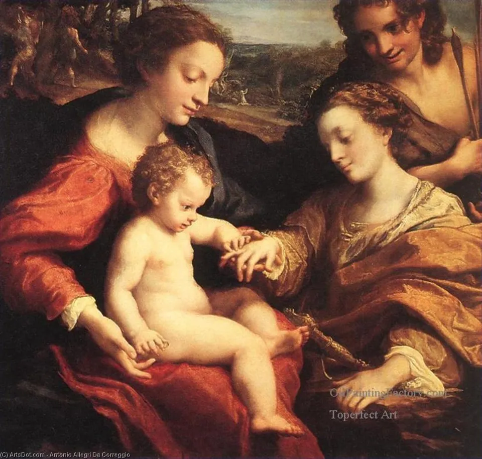 The Mystic Marriage Of St. Catherine — Antonio Allegri Da Correggio