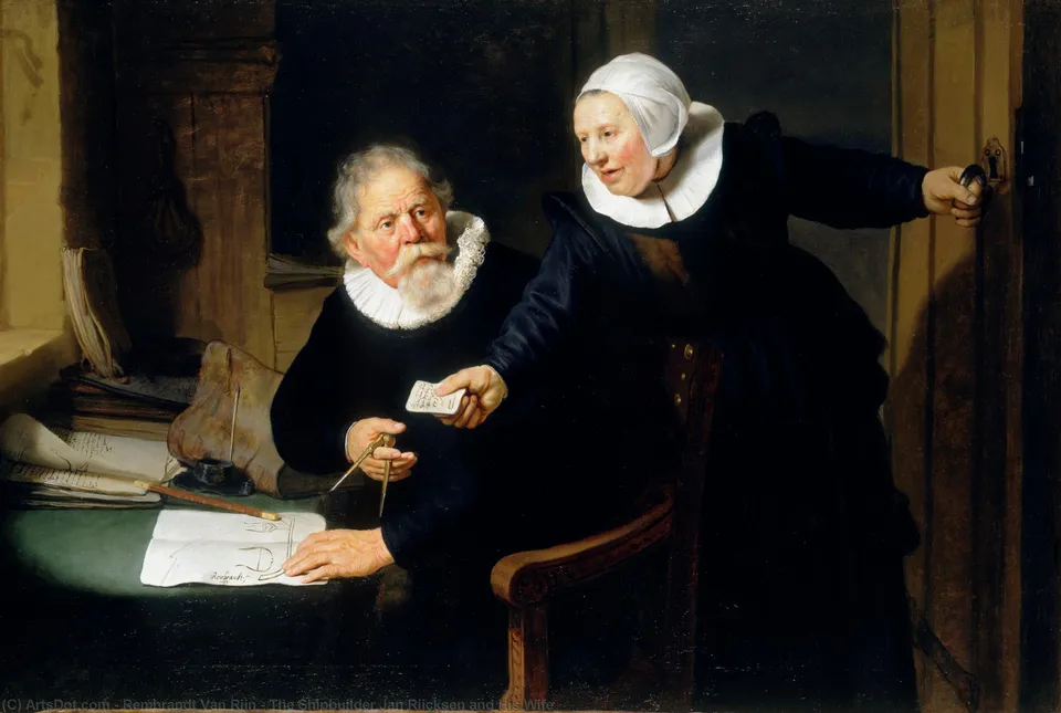 The Shipbuilder Jan Rijcksen And His Wife — Рембрандт Ван Рейн