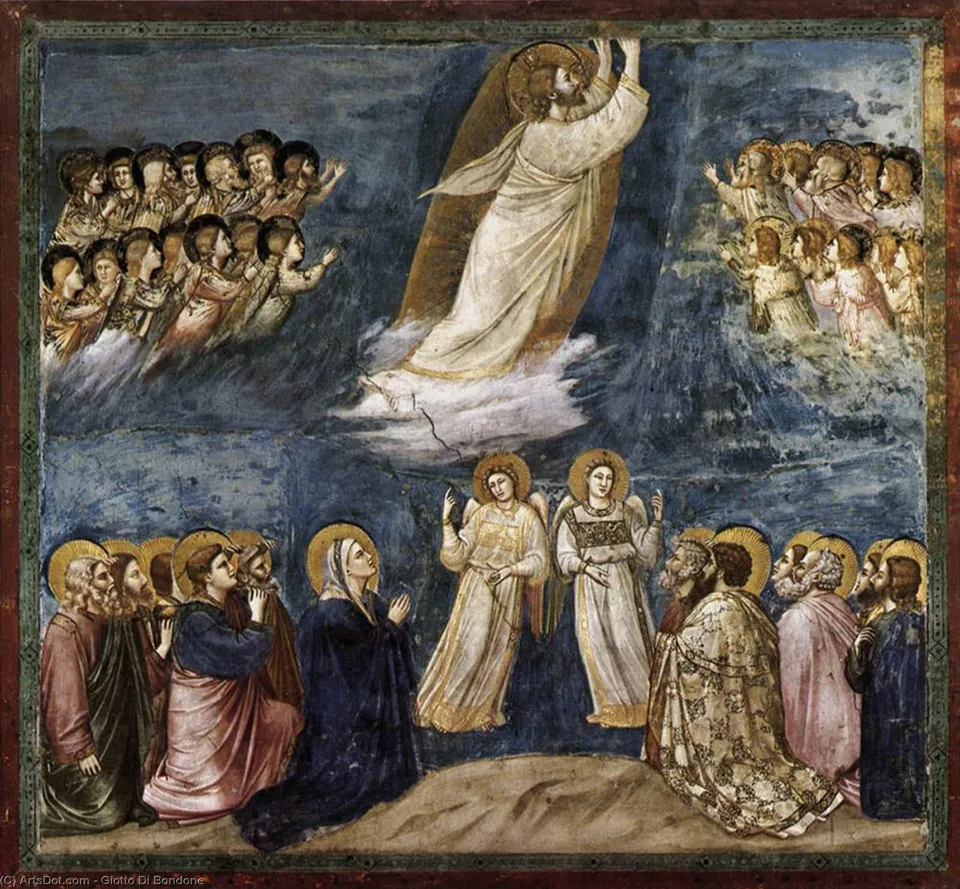 No. 38 Scenes From The Life Of Christ: 22. Ascension — Джотто Ди Бондоне