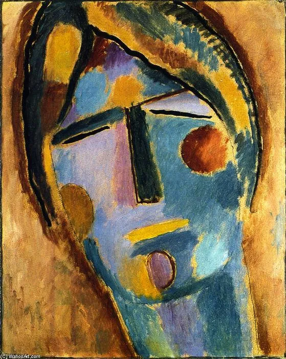 Mystical Head: Large Head Of A Woman (also Known As Marble Head) — Алексей Георгиевич Явленский