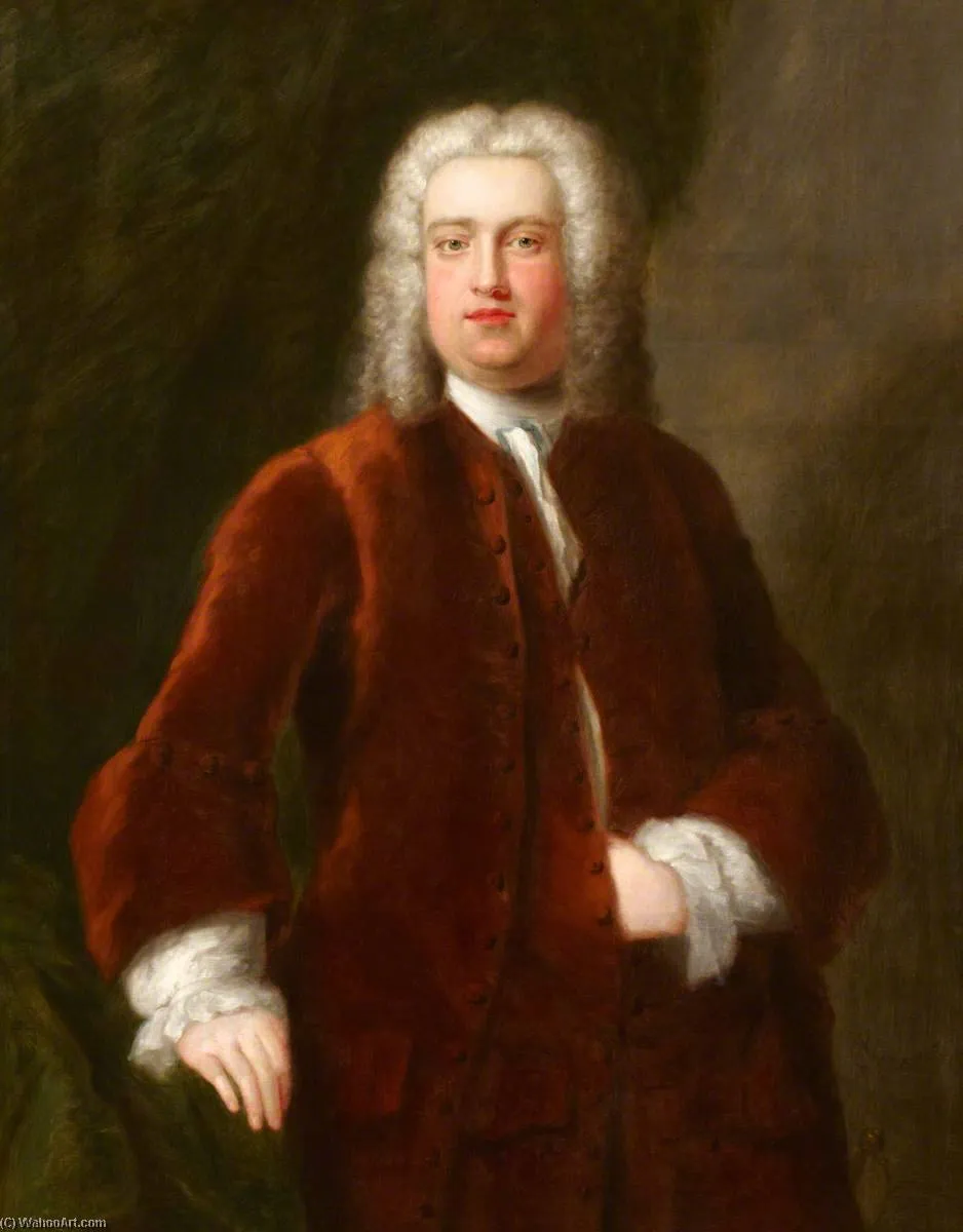 Portrait Of An Unknown Eighteenth Century Gentleman (presented As George Frideric Handel) — Charles Philips