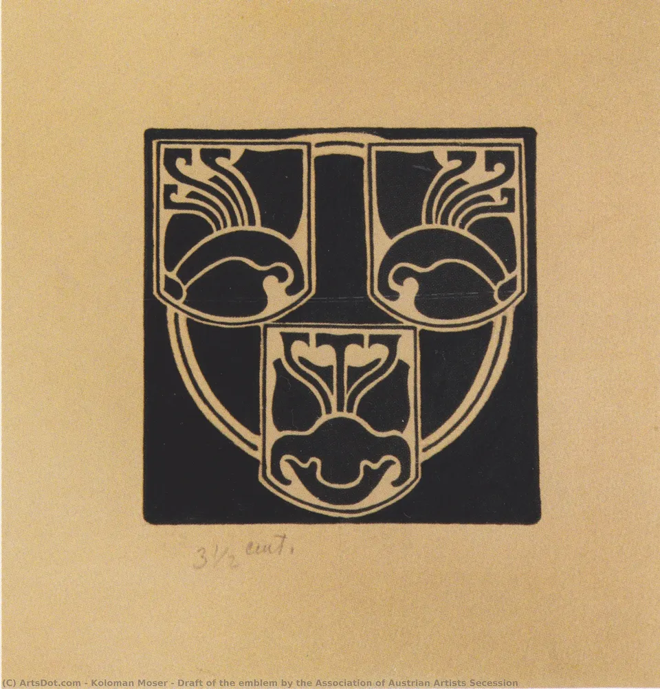 Draft Of The Emblem By The Association Of Austrian Artists Secession — Коломан Мозер