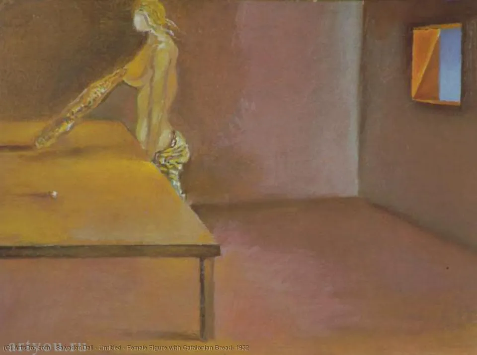 Untitled - Female Figure With Catalonian Bread, 1932 — Сальвадор Дали