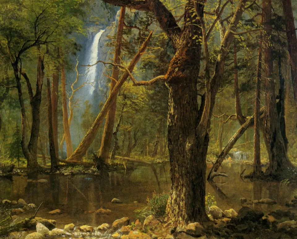 View In Yosemite Valley — Альберт Биерштадт