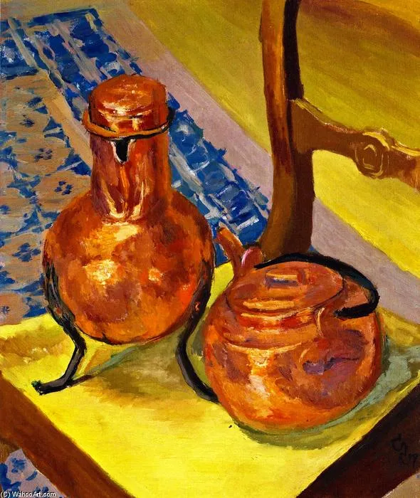 Still Life Of Copper On A Chair — Джованни Джакомоти