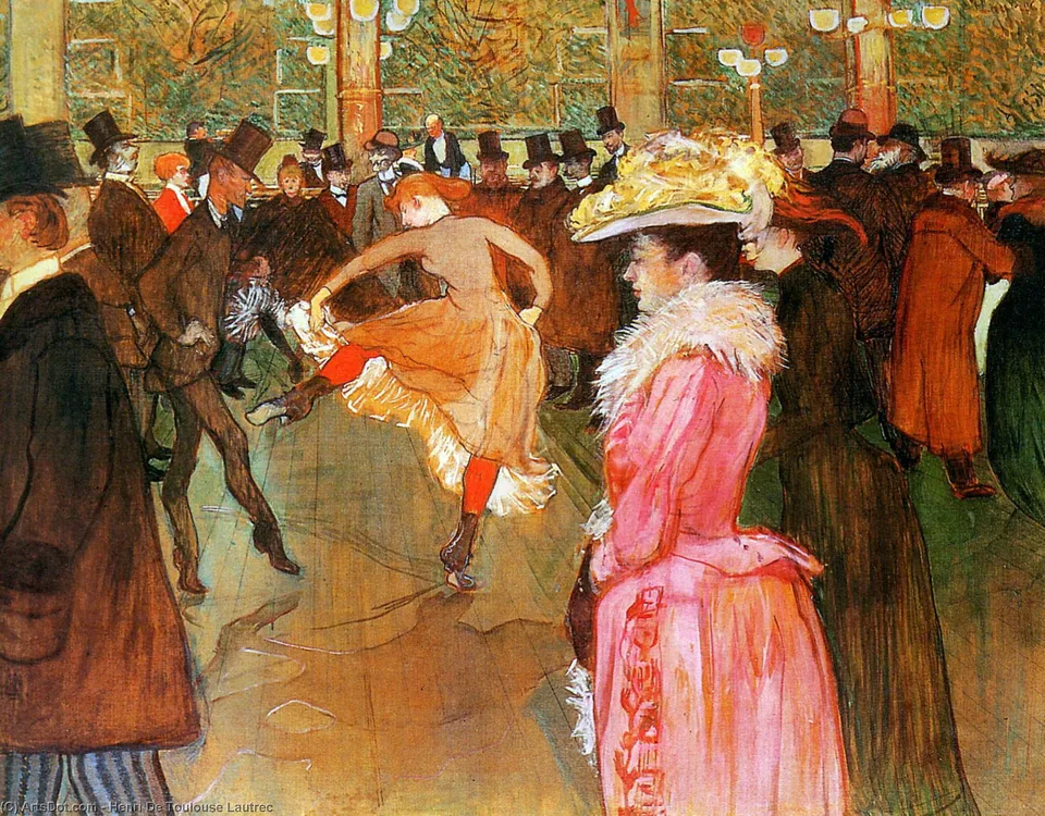 Dance In The Moulin Rouge Sun — Comte Henri Marie Raymond De Toulouse-lautrec-monfa