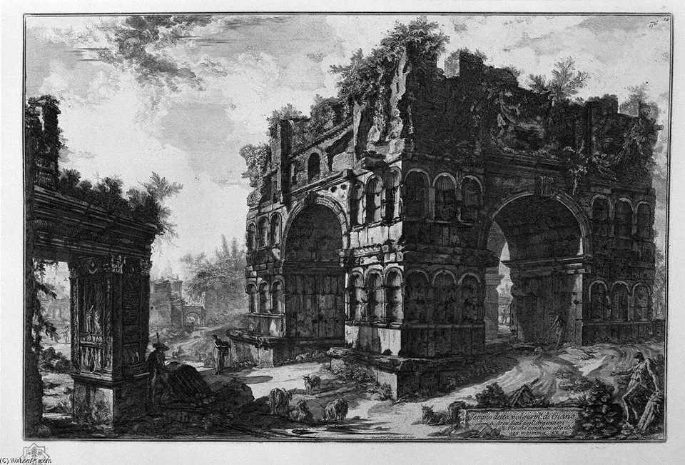 Commonly Called The Temple Of Janus — Пиранези