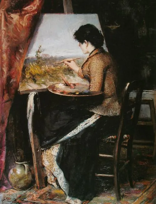 English At The Studio Português No Ateliê — José Ferraz De Almeida Júnior