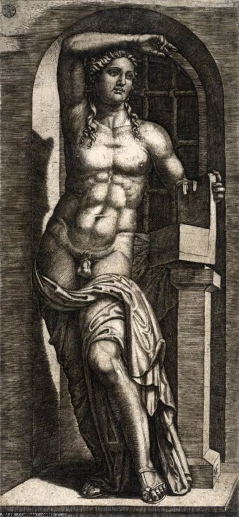 Apollo Citharoedus Of The Casa Sassi — Маркантонио Раймонди