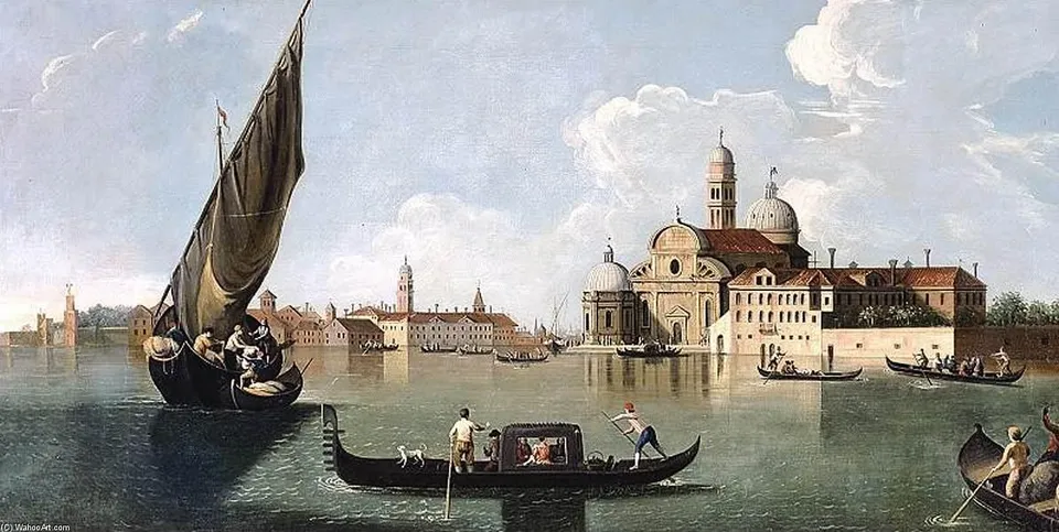 View Of San Michele, Venice — Johan Richter (giovanni Richter)