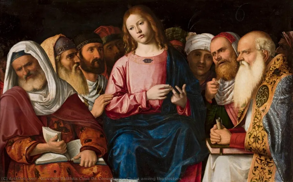 Christ Among The Doctors — Giovanni Battista Cima Da Conegliano