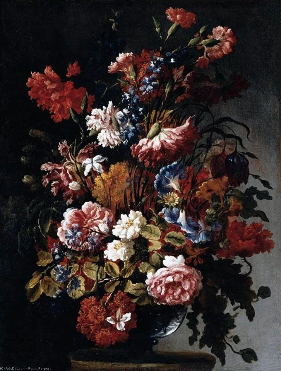 Still-life Of Flowers — Paolo Porpora