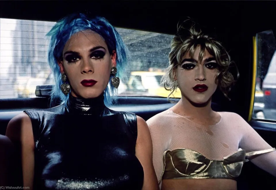 Misty And Jimmy Paulette In A Taxi, Nyc — Nan Goldin
