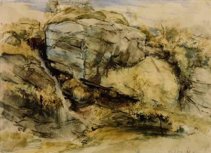 Study Of Rocks In The Val D'aosta — Джон Фредрик Ливз
