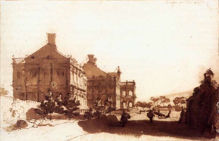 The Huis Ter Nieuburch At Rijswijck, Seen From The Southwest — Jan De Bisschop