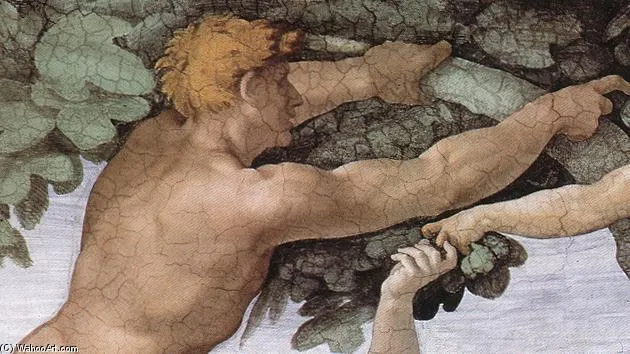 The Fall And Expulsion From Garden Of Eden (detail) (11) — Микеланджело Буонарроти