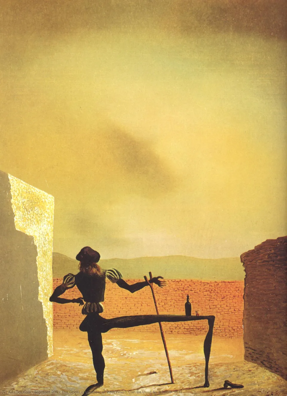 The Ghost Of Vermeer Of Delft Which Can Be Used As A Table, 1934 — Сальвадор Дали