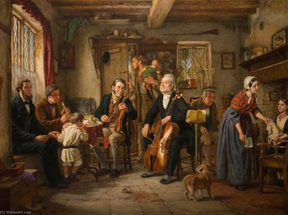 A Philharmonic Rehearsal In A Farmhouse — John Evans Hodgson