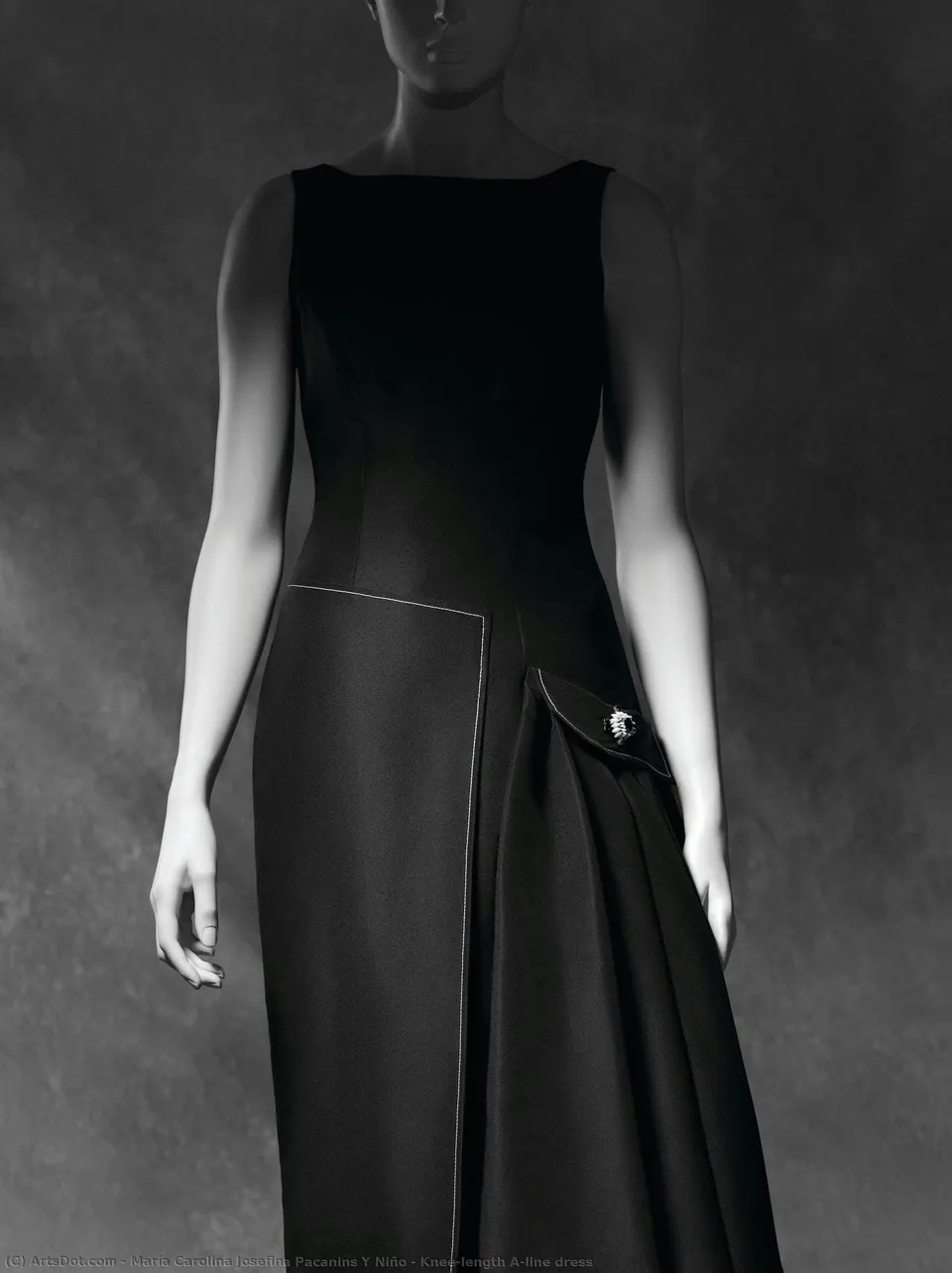 Knee-length A-line Dress — María Carolina Josefina Pacanins Y Niño