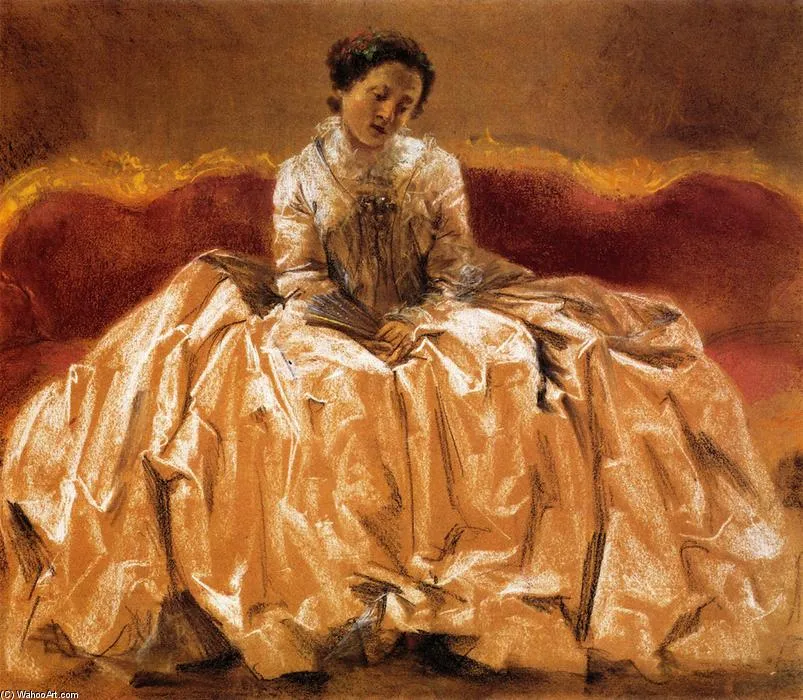 Model Study For Wilhelmine Von Bayreuth — Адольф Мenzel