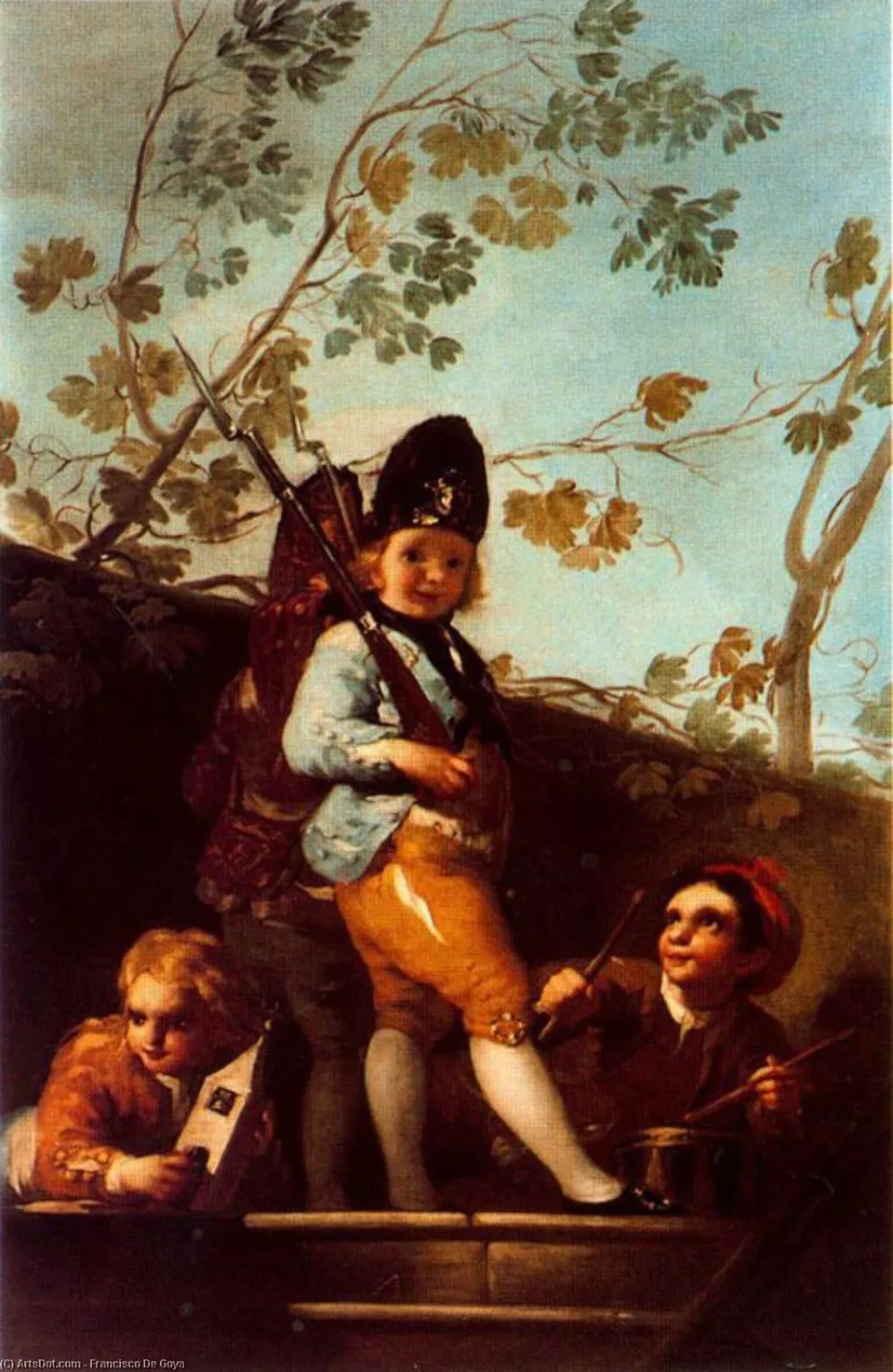 Boys Playing Soldiers — Гойя