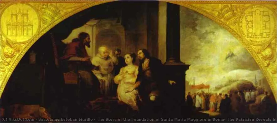 The Story Of The Foundation Of Santa Maria Maggiore In Rome: The Patrician Reveals His Dream To The Pope — Бартоломе Эстебан Мурильо