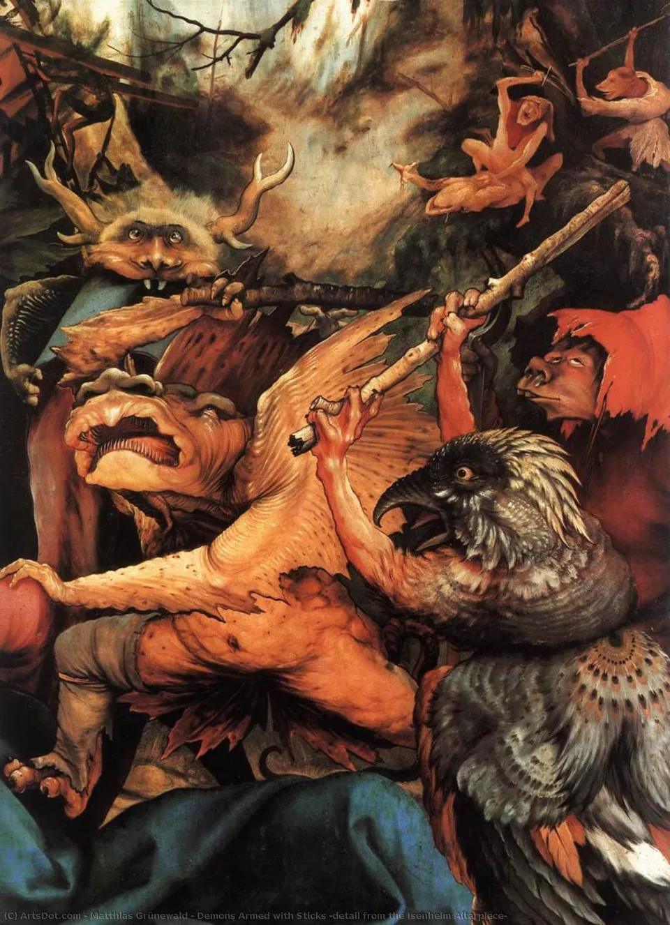 Demons Armed With Sticks (detail From The Isenheim Altarpiece) — Гринев Wald
