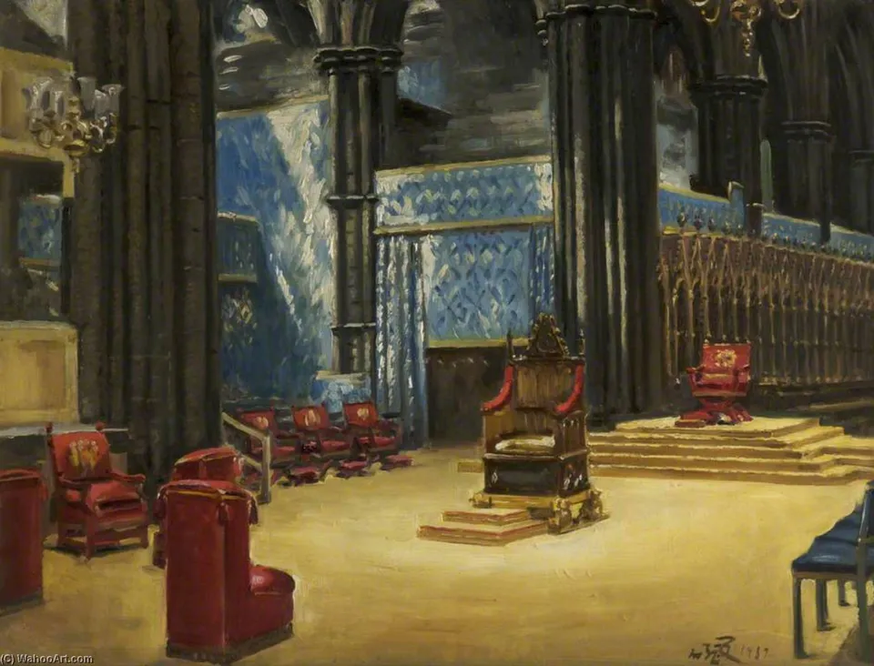 Interior Of Westminster Abbey, Arranged For The Coronation, 1937 — Уильям Брюс Эллис Ранкен