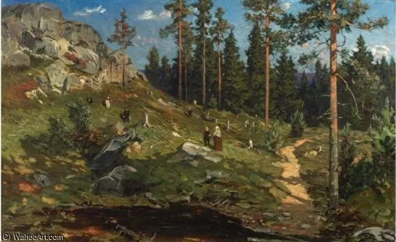 Mennesker I Skogslandskap — Gerhard Arij Ludwig Morgenstje Munthe