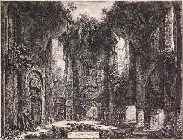 O Sia Luogo Che Da Ingresso A Due Diversi Grandiosi Cubicoli, E Ad Altre Magnifiche Stanze, Esistente Nella Villa Adriana — Giovanni Battista Fontana