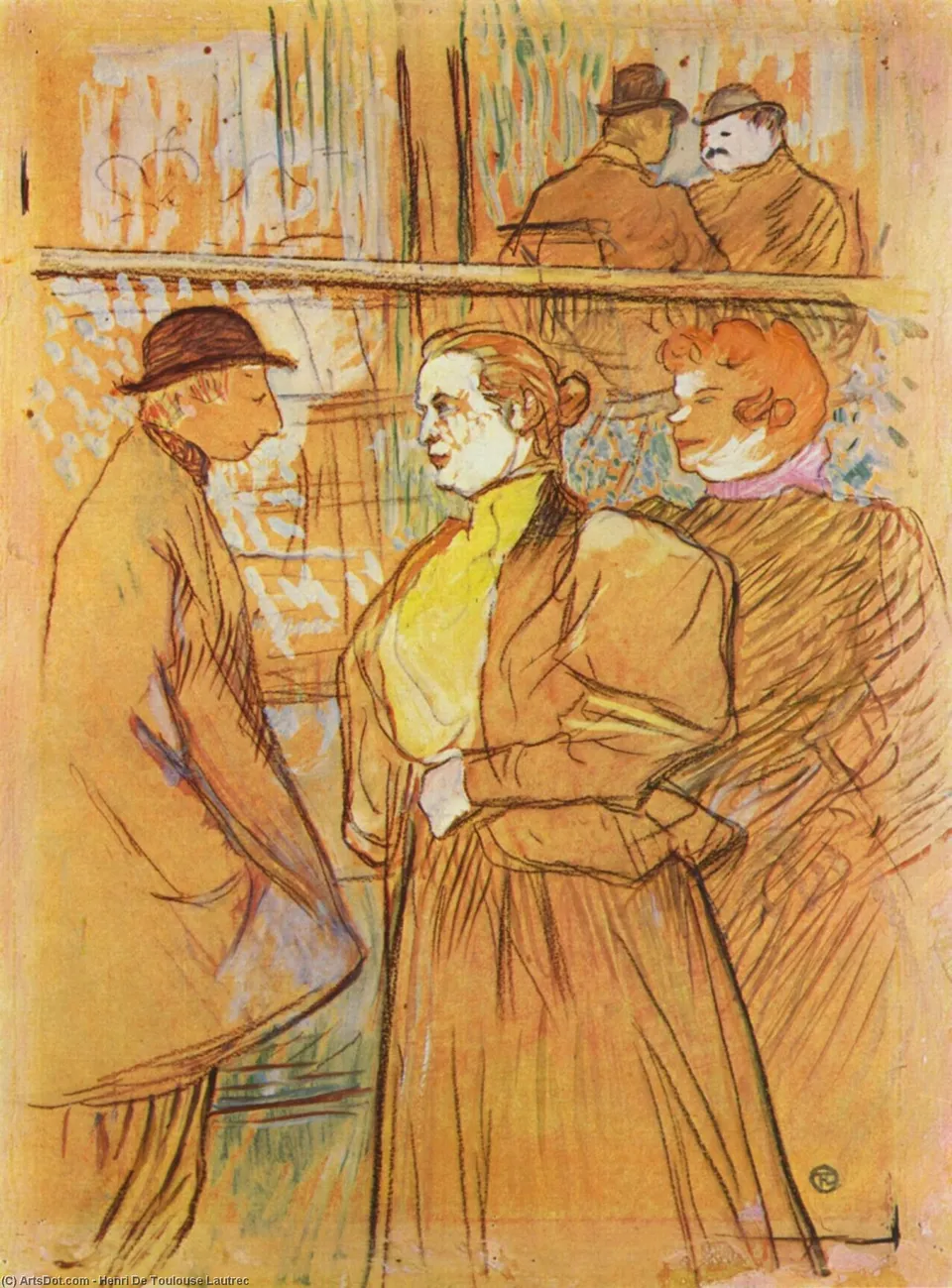 In Moulin Rouge — Comte Henri Marie Raymond De Toulouse-lautrec-monfa
