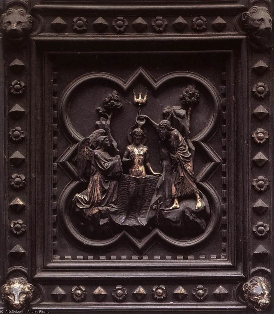 Baptism Of Christ (panels Of The South Doors) — Андреа Пизано