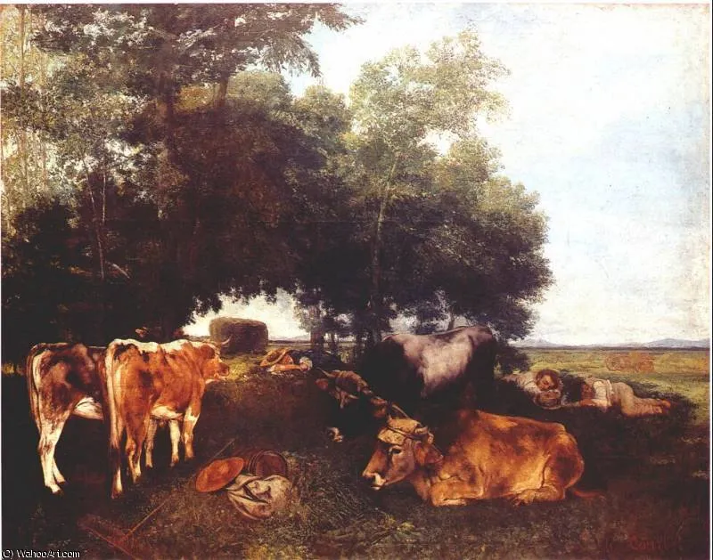 The Rest During The Harvest Season (mountains Of The Doubs) — Курбе