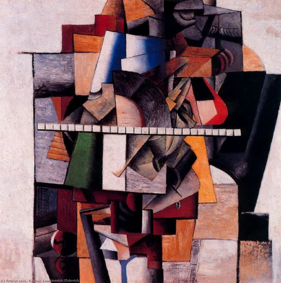 Portrait Of The Composer M. V. Maliushin — Казимир Малевич