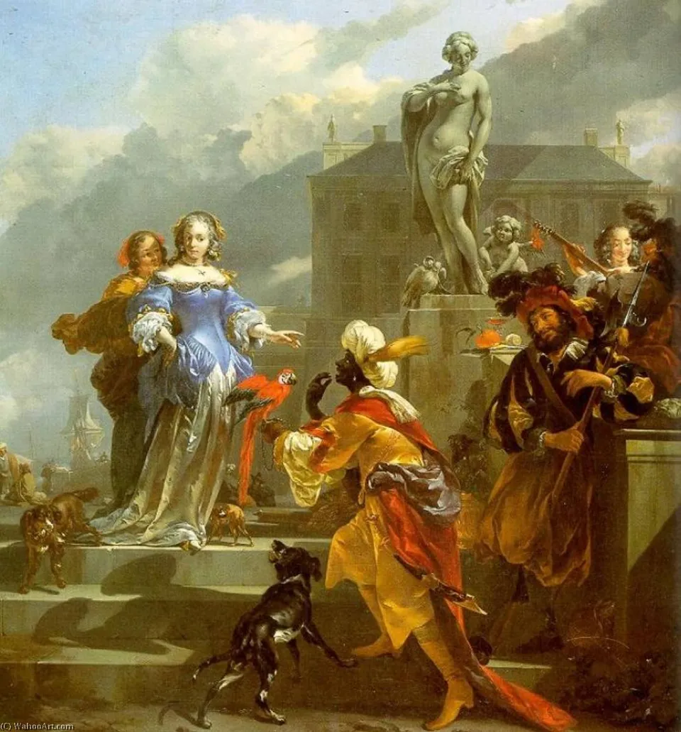 A Gallant Company On A Quayside (also Known As Othello And Desdemona) — Николаас Питерсзоон Берхем