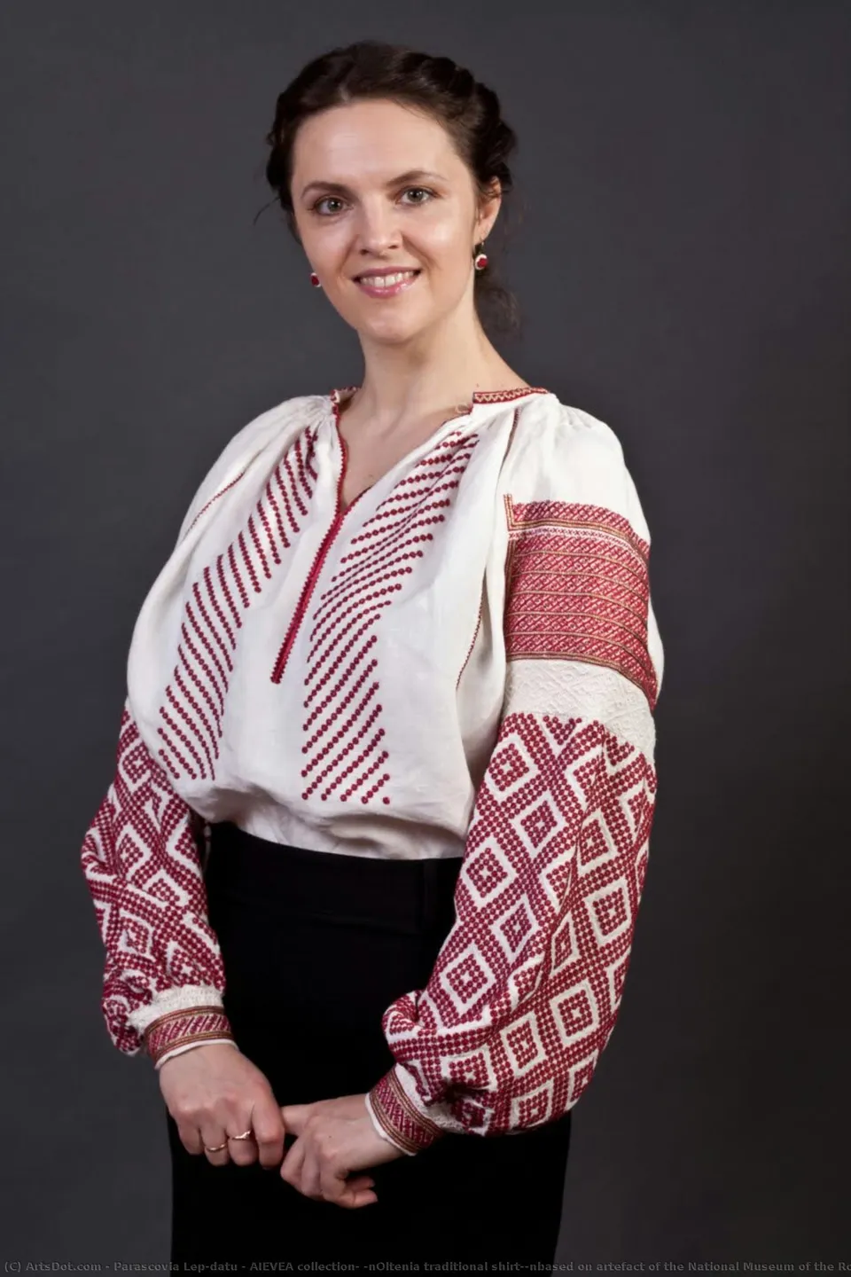 Aievea Collection; \noltenia Traditional Shirt;\nbased On Artefact Of The National Museum Of The Romanian Peasant — Parascovia Lepădatu