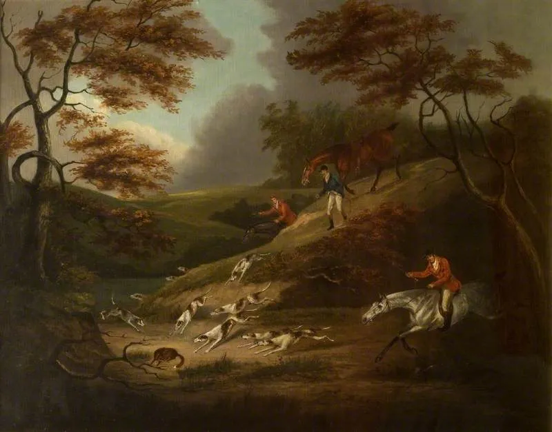 Final Pursuit With A Fox About To Be Attacked By Hounds — Dean Wolstenholme The Younger