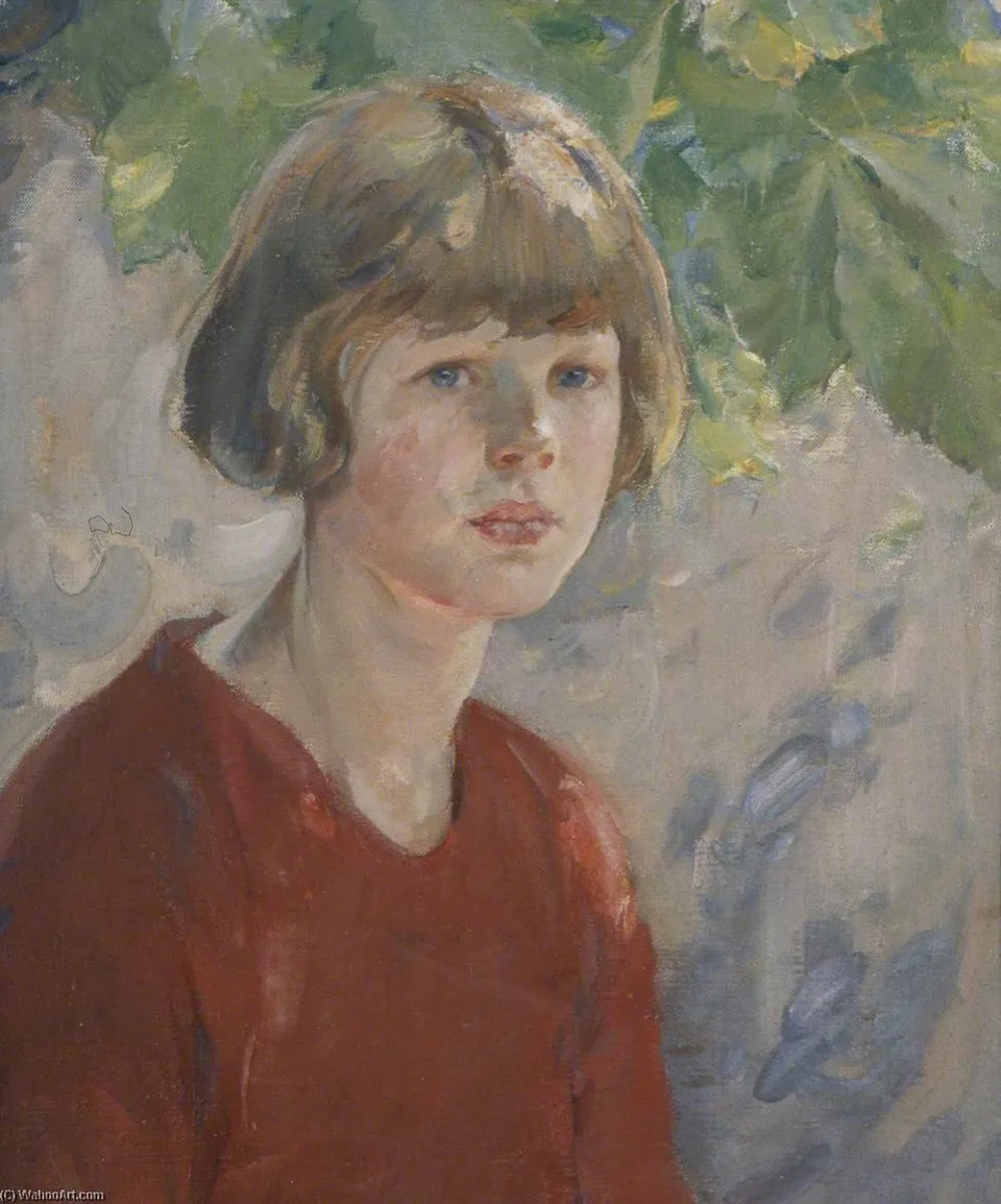 Portrait Of A Girl — Ernest Borough Johnson