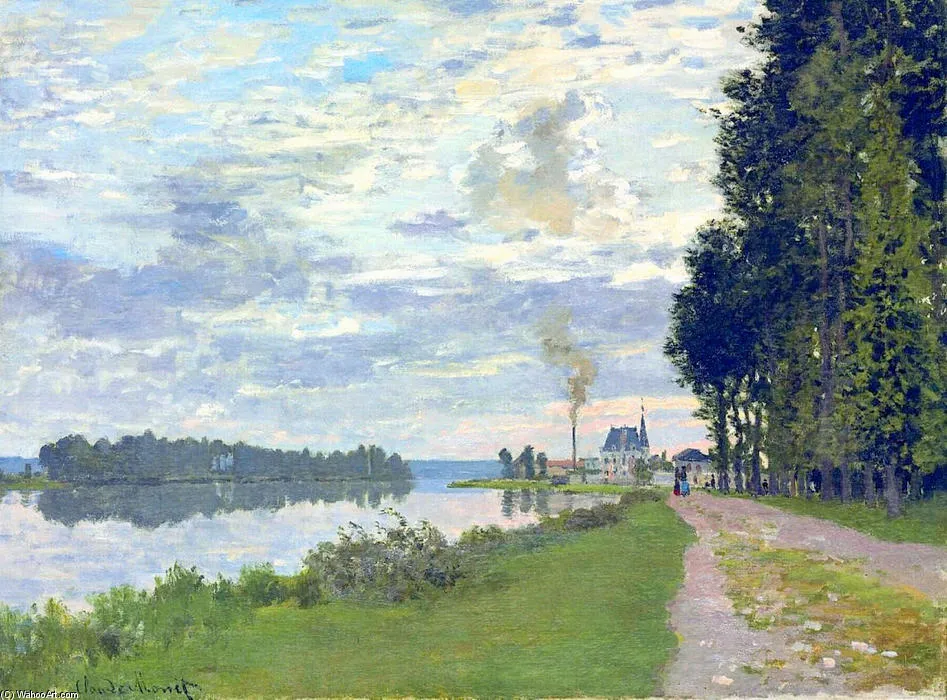 The Promenade At Argenteuil 02 — Клод Моне