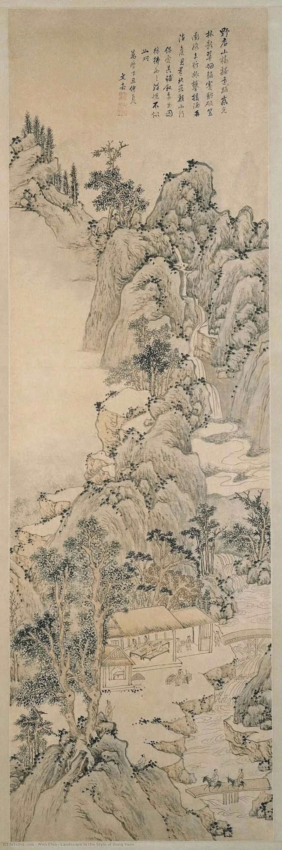 Landscape In The Style Of Dong Yuan — Wen Chia