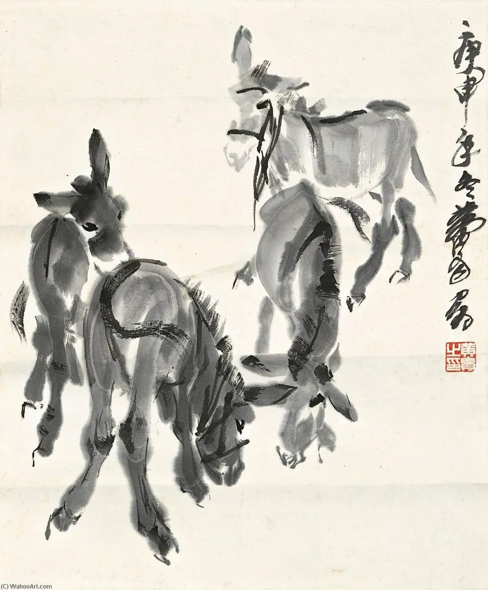 Four Donkeys — Huang Zhou