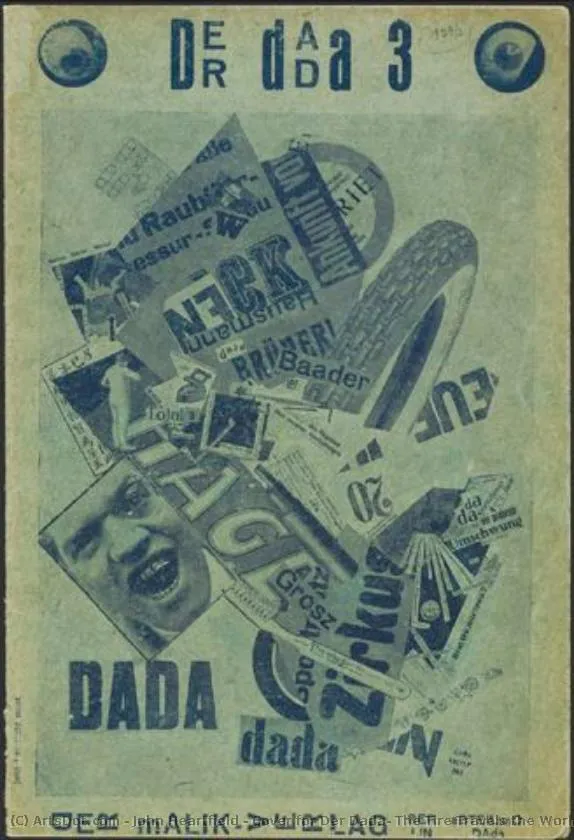 Cover For Der Dada, The Tire Travels The World — John Heartfield