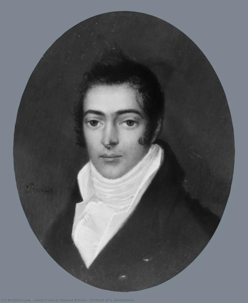 Portrait Of A Gentleman — Louis Francis Depaul Binsse