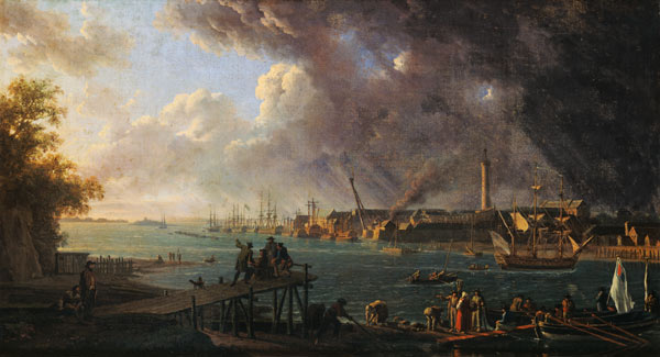 View Of The Port Of Lorient — Jean Francois Hue