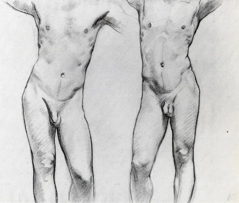 Torsos Of Two Male Nudes — Сарджент