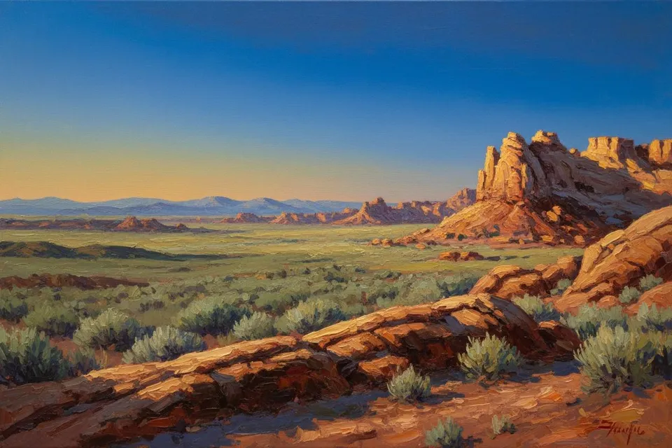 Ethereal Ochre: The Eternal Glow Of Canyon Silence — Philippe Girard
