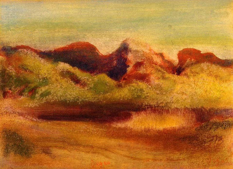 Озеро И Горы — Hilaire-germain-edgar Degas