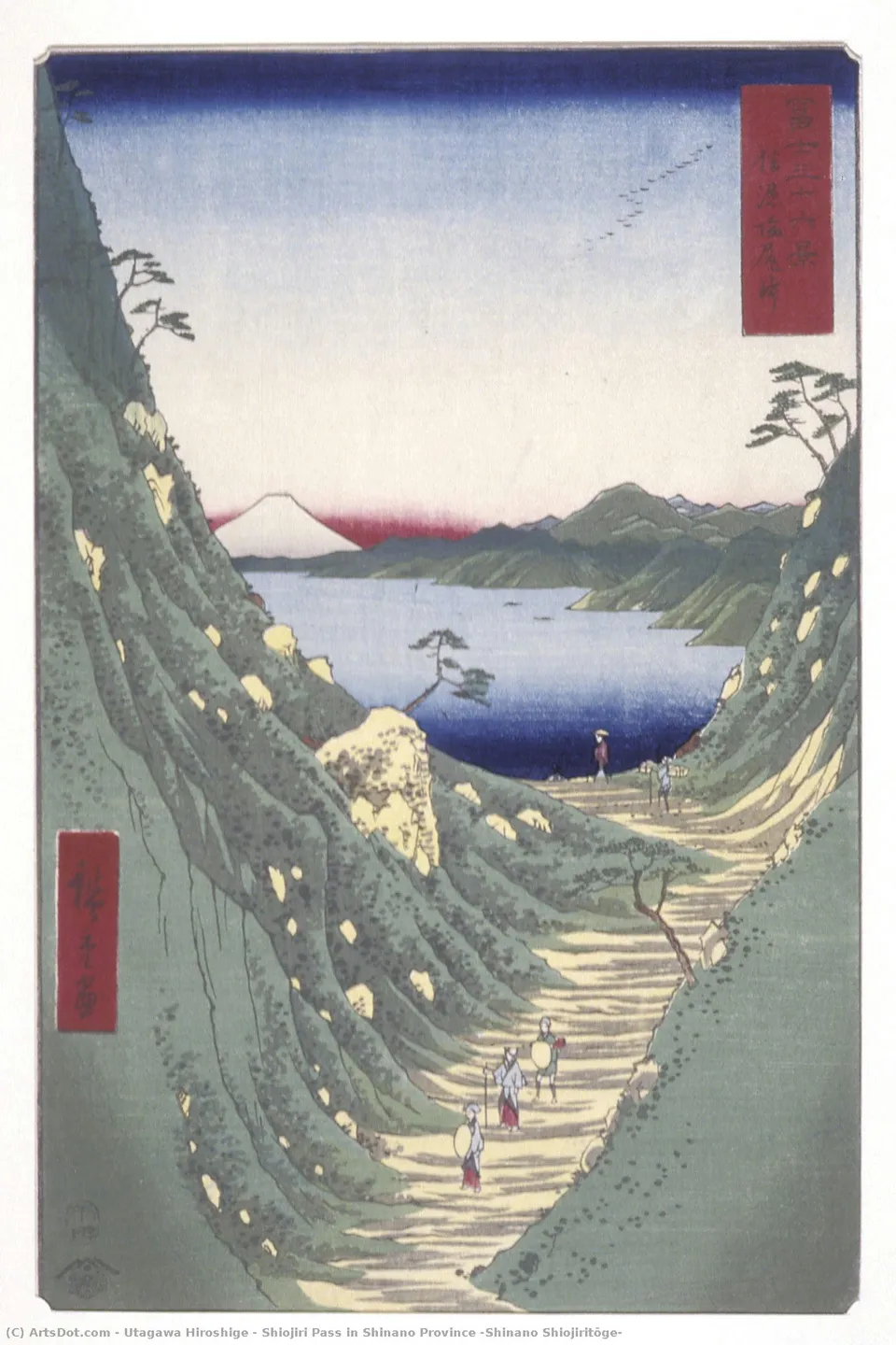 Shiojiri Pass In Shinano Province (shinano Shiojiritōge) — Утагава Хиросиге